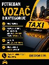 Potreban taxi vozač ponuda Dugoročni i kratkoročni poslovi